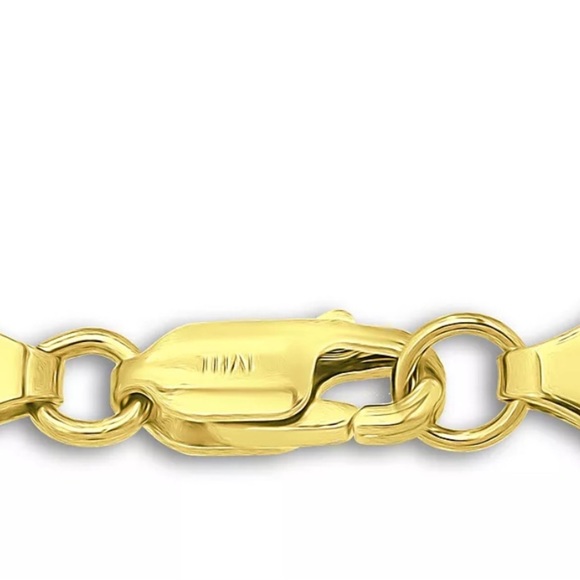 Cubic Zirconia Evil Eye Charm Bismark Chain Bracelet, - Picture 3 of 5